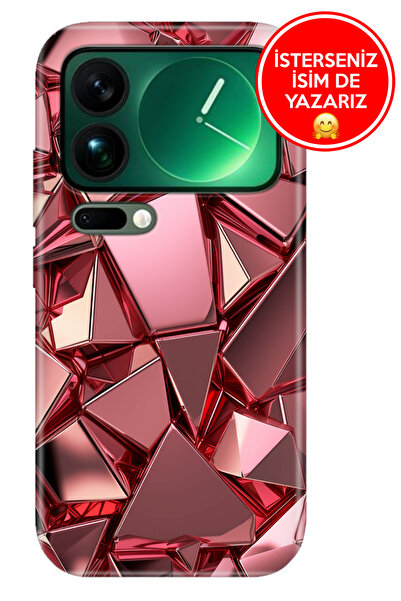 Cekuonline Xiaomi Mi 17 Pro Max Kılıf Desenli Tematik Rubber Silikon PembeDeco