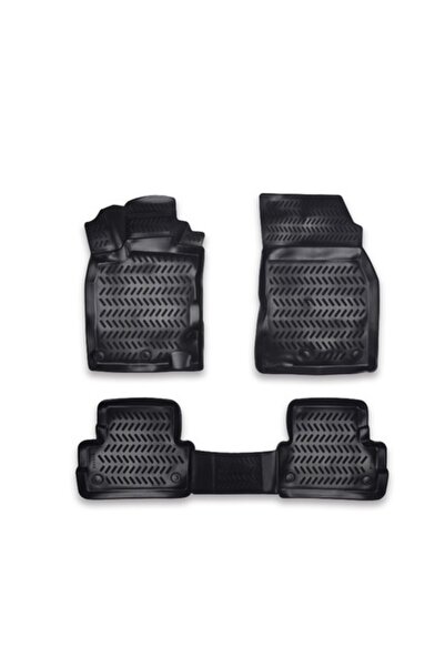 OEM Set de 4 covorașe de podea pentru Nissan Qashqai I (2008-2014), cauciuc, ...