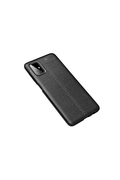 TechTrove Samsung Galaxy M51 İçin Uyumlu Deri Tasarımlı Elde Kaymaz Korumalı ...