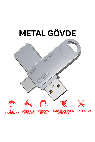 qasul ذاكرة USB 3.0 بسعة 16 جيجابايت بهيكل معدني - مقاومة للماء، مقاومة للصدم...