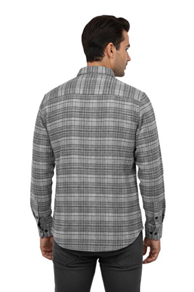 wolente Men's Winter Double Pocket Flap Shirt Bgl-St04931