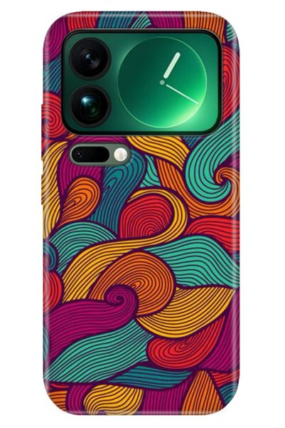 Cekuonline Xiaomi Mi 17 Pro Max Case Decorative Silicone Printed Cover Colorf...