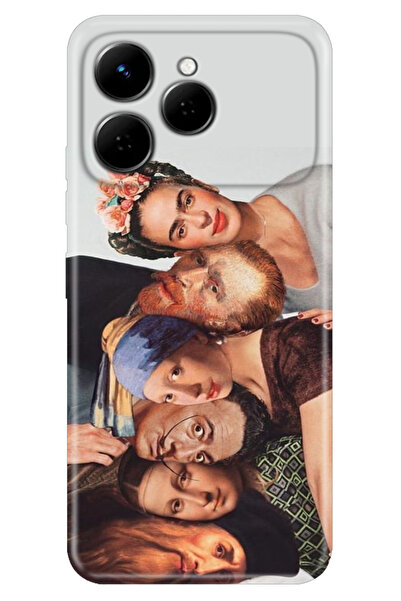TECNO Spark 40 4G (KM5n) Kılıf Desenli Silikon Baskılı Kapak İdols