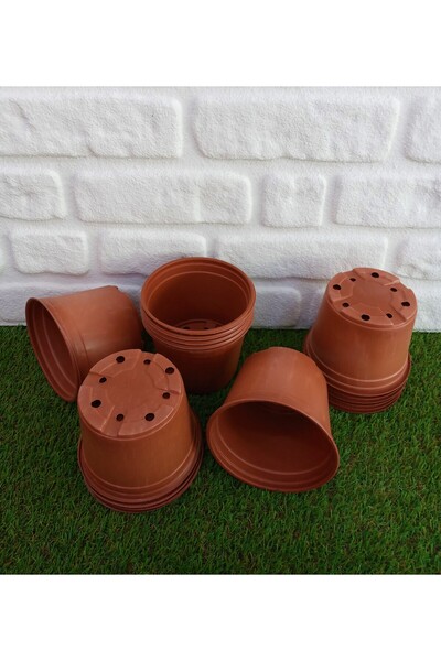 Ekodoğa Vakum Saksı 25 Adet 14X11 Cm 1.20 Lt Plastik Saksı Ucuz Saksı Fide Ür...