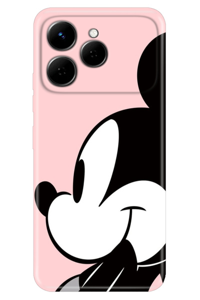 TECNO Spark 40 4g RetroTarz Kılıf Tema Art Desenli Baskılı Silikon Mickey