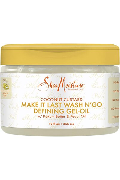 Shea Moisture Coconut Custard Make It Last Wash N Go Defining Gel Oil