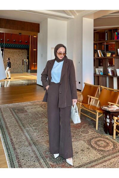 QASHE Double Breasted Blazer Set