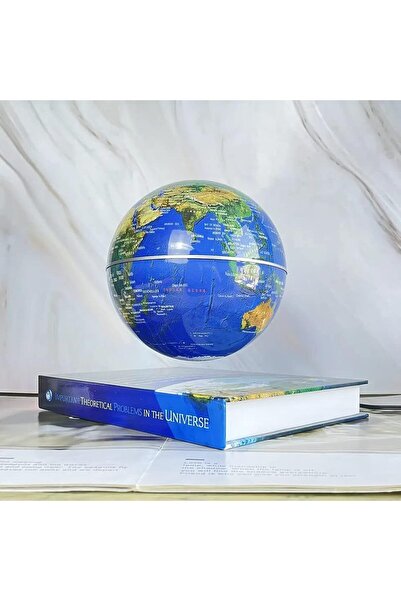 Specton كرة أرضية معلقة من PeacePlanet - إضاءة ليلية LED لخريطة العالم قابلة للرفع والدوران