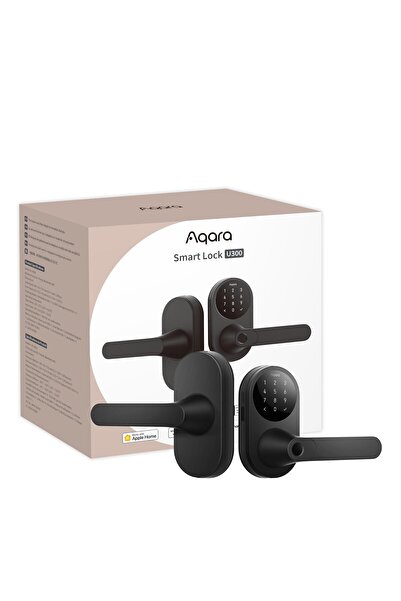 Aqara Smart Lock U300, Saplı Parmak İzi Anahtarsız Giriş Kapı Kilidi, Apple Home Keys ile Matter Ove
