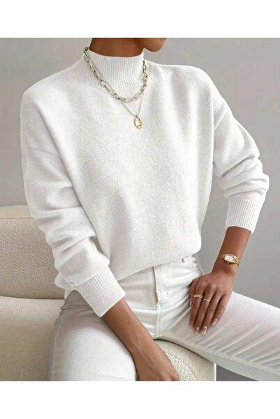 soonaksesuar   Women's Long Sleeve Turtleneck Knitwear Blouse