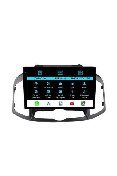 NavStore Navigatie Dedicata Chevrolet Captiva (2011-2016), 2K, 8Gb Ram, 256Gb...