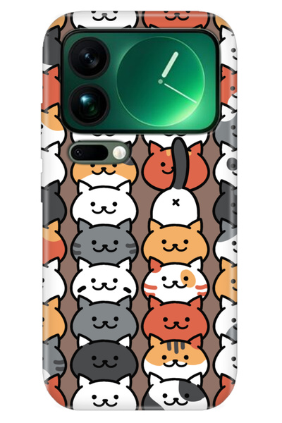 Cekuonline Xiaomi Mi 17 Pro Max Case Color Silicone Printed Tpu Nankor Cat
