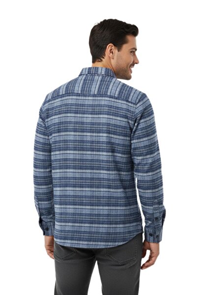 wolente Men's Winter Double Pocket Flap Shirt Bgl-St04931