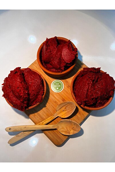 Emine Ana Elinden 3'lü El Yapımı Hatay Salça Set (Acı Biber Salça Tatlı Biber...