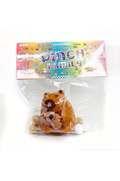 OEM Set de 16 jucării pufoase pentru familie – figurine moi antistres, animal...