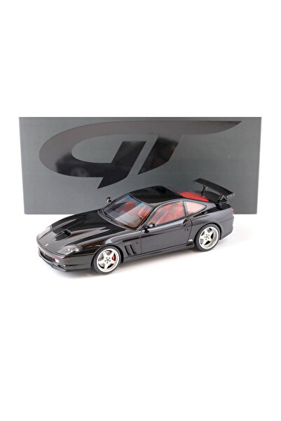 Gtspirit Macheta auto, Koenig Specials Ferrari 550 Negru cu Interior Roșu 1997 – Ediție Limitată 1:18