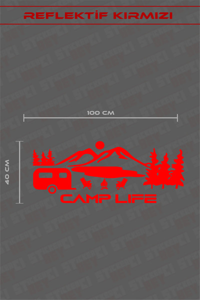 STİCKERCI BEY ملصق كامب لايف لعربات التخييم