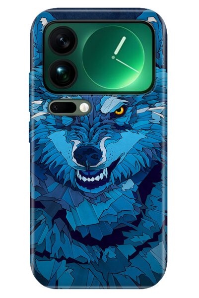 Cekuonline Xiaomi Mi 17 Pro Max Case Colorful Silicone Printed Tpu Blue Drawi...