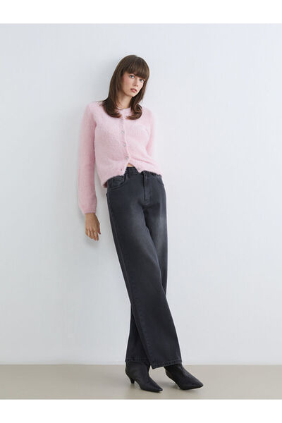 LC Waikiki Black Wideleg Women's Jeans