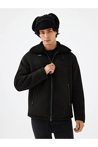 Loft Regular Fit Black Men's Coat Lf2040817