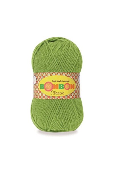 NAKO 5 Pieces Bonbon Classic Hand Knitting Yarn 98204 Green