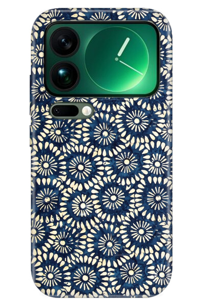 Cekuonline Xiaomi Mi 17 Pro Max Case Decorative Silicone Printed Cover Blue T...