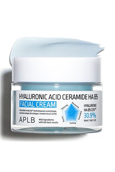 APLB Hyaluronic Acid Ceramide HA B5 Facial Cream - Intensive Hydrating Cream with Ceramides & Hyaluronic