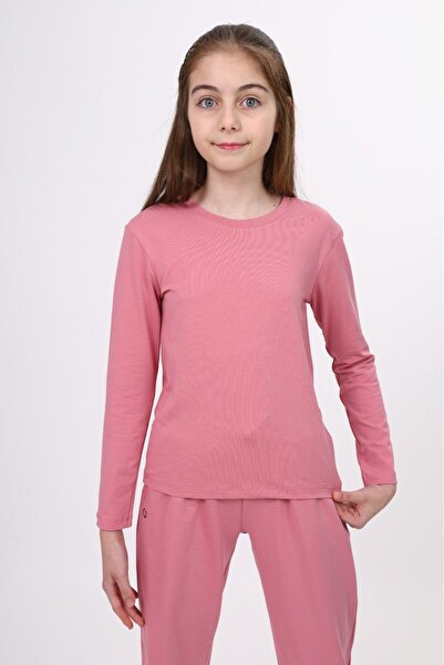 Toontoy تي شيرت بناتي بأكمام طويلة ورقبة دائرية