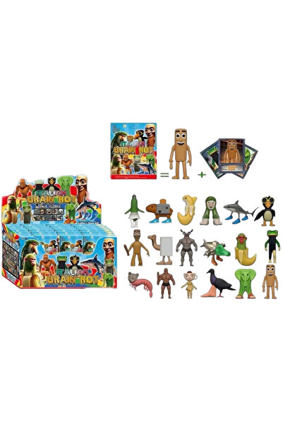 OEM Set de 24 de figurine italiene Brain Rot – Mini figurine surpriză, Colecție distractivă