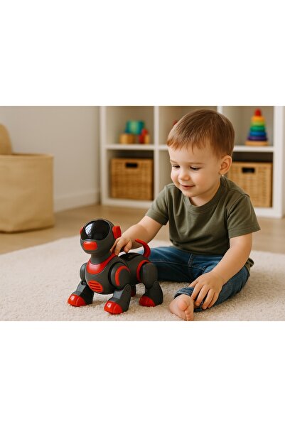 Tessari Dancing Robot Dog Toy with Sound & Light