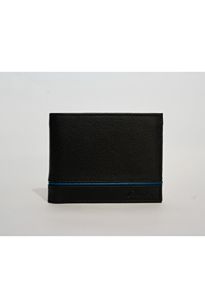 CLARKS Men's Black Pebble Wide Clip Wallets