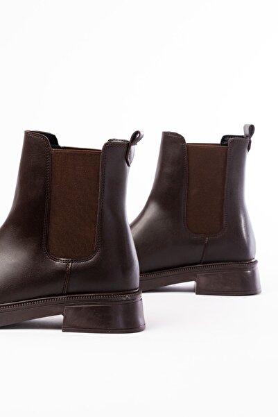 Zerenyus ZRİN-2137 Premium καφέ ελαστικές καθημερινές γυναικείες μπότες