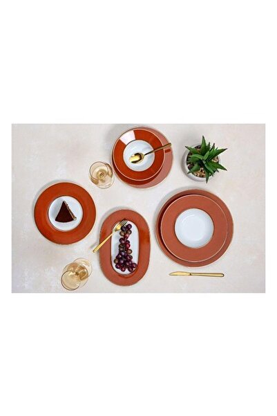 Porland 04A+P021968 Madeleine Tarçın 27 Parça 6 Kişilik Yemek Takımı