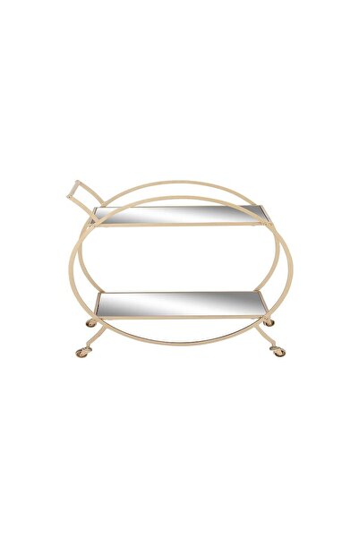 Hitit Dekorasyon Dorka Gold Metal Servis Arabası