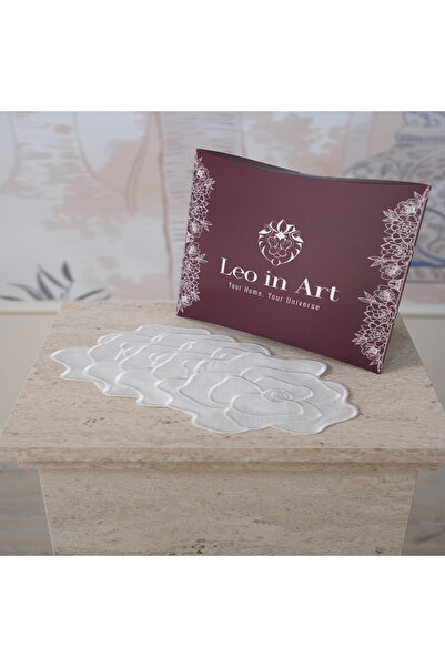 Leoinart Camelia Beyaz 4'lü Kokteyl Peçete