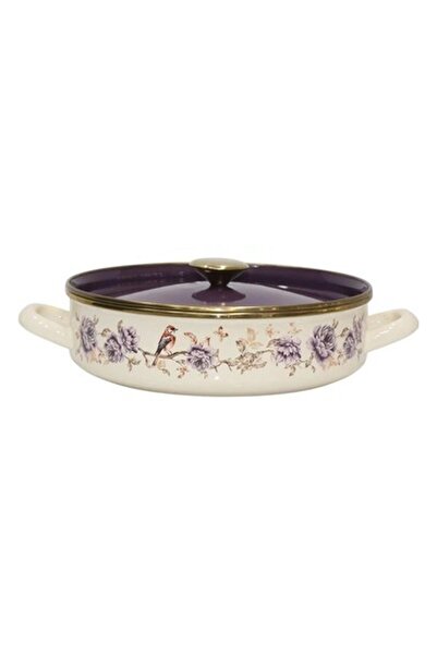 MEDITERIAN Mor 26 cm Düz Form Karnıyarık Pilav Tenceresi, Şık ve Sağlam Tasarım