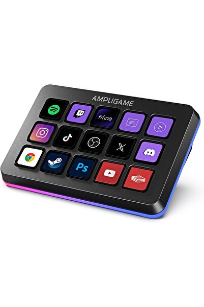 Fifine AmpliGame Stream Controller with 15 Macro Keys (D6)