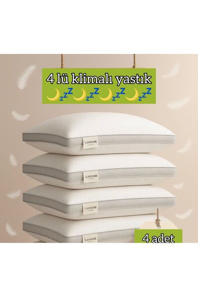 Generic Brand 4 Pieces Air-Conditioned Pillow Ultra Comfort Air-Conditioned Pillow Set of 4 /