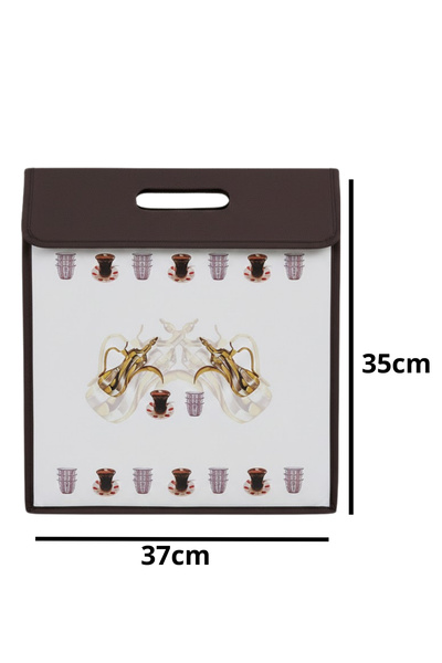 Generic Brown tea and coffee basket, 35 cm * 37 cm