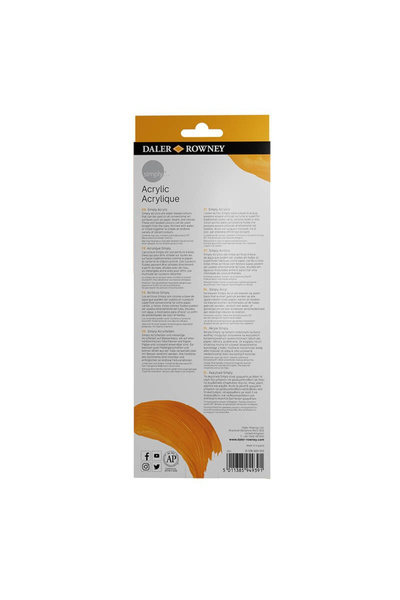 Daler Rowney Set 12 x 12 ml acrylic colors Simply