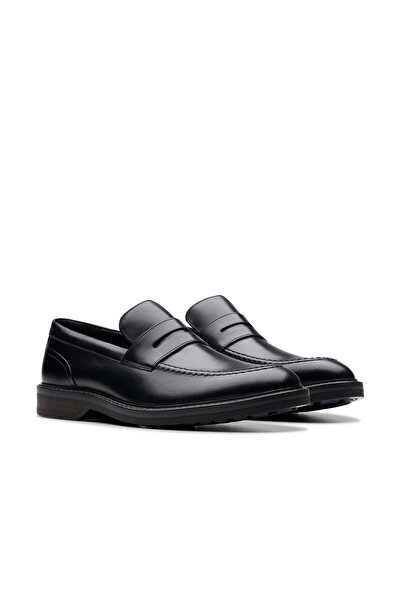 CLARKS Men's Black Aldwin Step Slip On