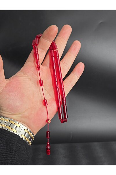 Tesbih-i Hazır Tesbihçilik نظام USTA المميز بقطع اللهب الأحمر مع شرابة