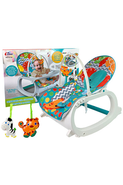 Bebelul Balansoar 2in1 – leagan si scaun masa cu Vibratii si Muzica