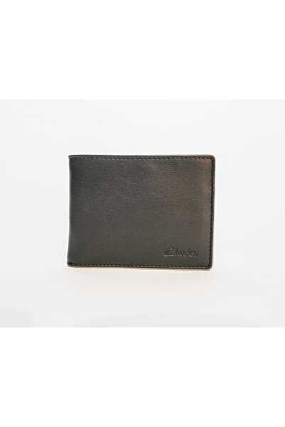 CLARKS Men's Black Garnet Slim Leather Wallets