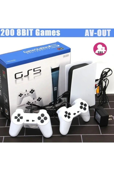 CONSOLEX Game Station 8 Bit Atari Konsol – 200 Oyunlu, Çift Kollu, TV Bağlant...