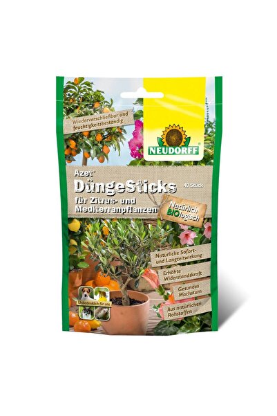 NEUDORF Azet fertilizer sticks for citrus & Mediterranean plants, 40 pcs, Neudorff