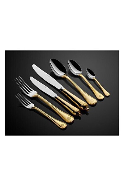 LAMEDORE طقم أدوات مائدة مكون من 89 قطعة باللون الذهبي الملكي