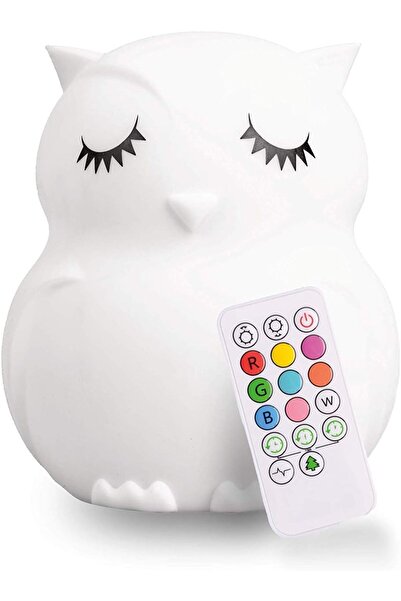 Lumipets ضوء ليلي للأطفال من السيليكون - بومة