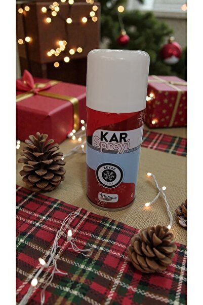 FAMEMUS ACCESSORY Yılbaşına Özel Çam Agaçı Kalıcı Kar spreyi 150 ml