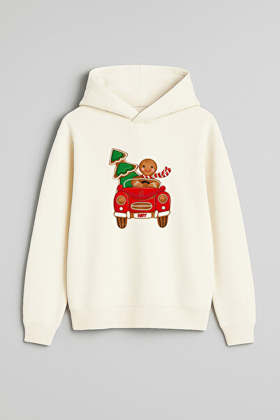 MODA Bărbatul de biscuiți Anul Nou Moș Crăciun Crăciun cu imprimeu Hanorac ec...